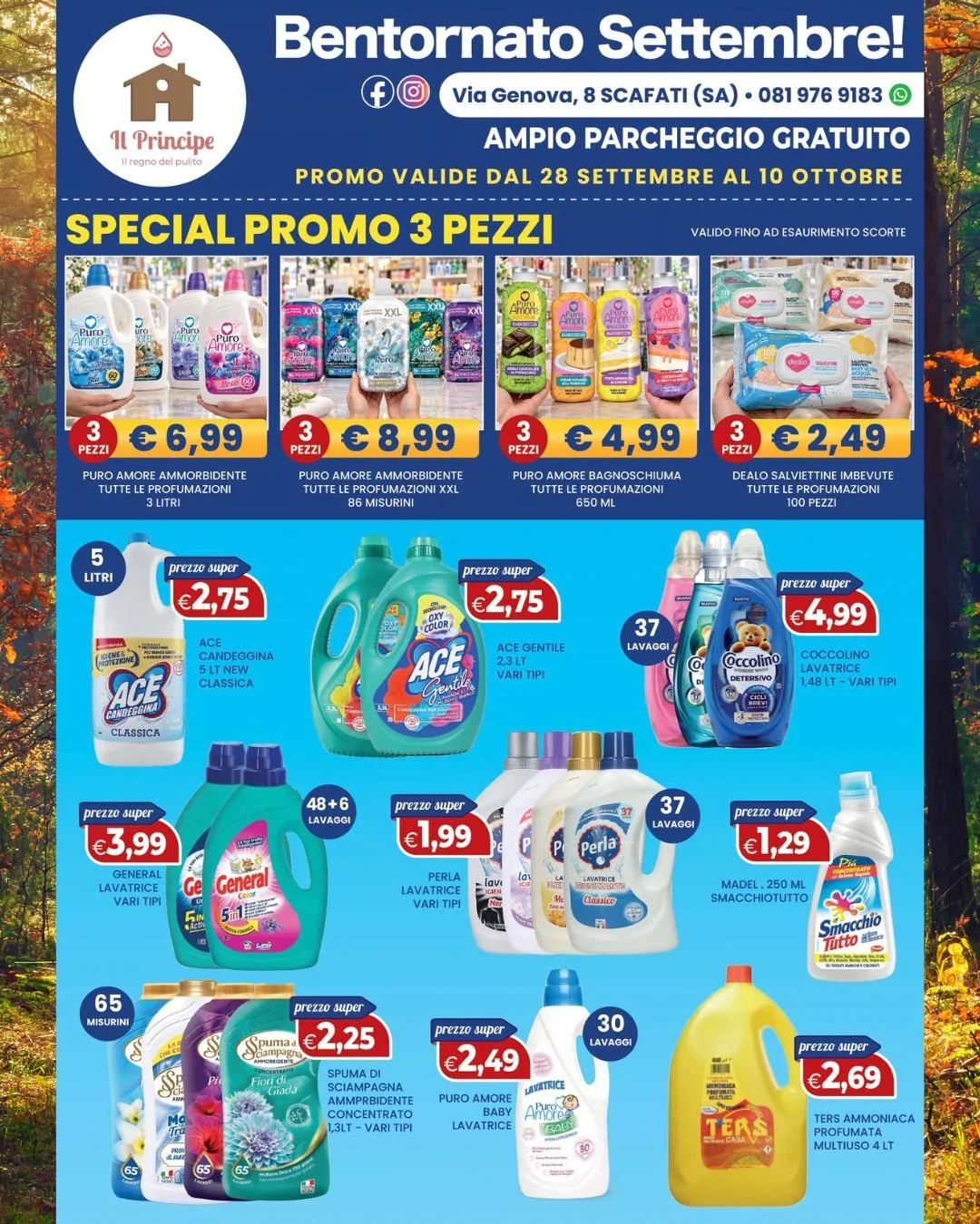 Prima pagina del volantino Il Principe, offerte dal 28 settembre al 10 ottobre